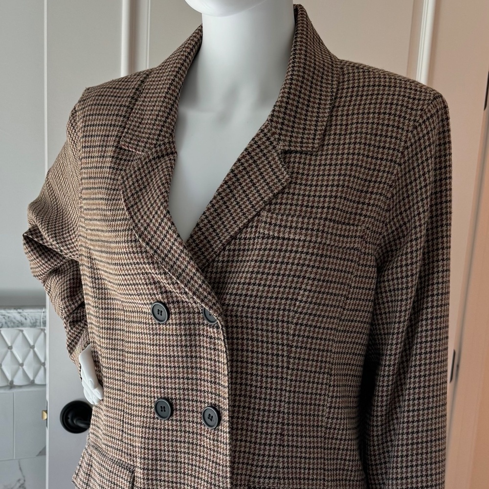 Avec Les Filles Blazer, Size L, Houndstooth